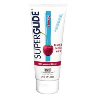 Lubrigační Gel HOT Superglide na vodní bázi, Třešeň (75ml)