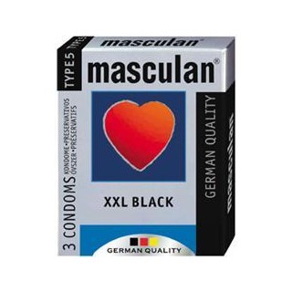 Kondomy MASCULAN XXL Black (3ks)