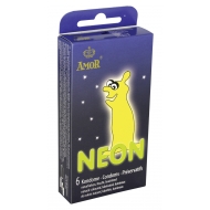 AMOR Neon Kondom 6 kusů