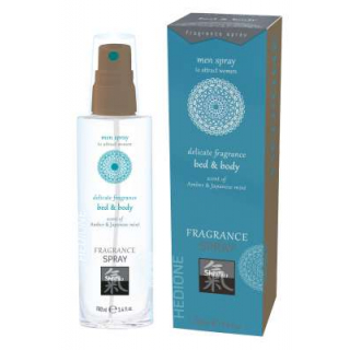 "SHIATSU Bed & Body spray Feromon - jantarová a japonská máta 100 ml" "SHIATSU Bed & Body spray Feromon - jantarová a japonská máta 100 ml"